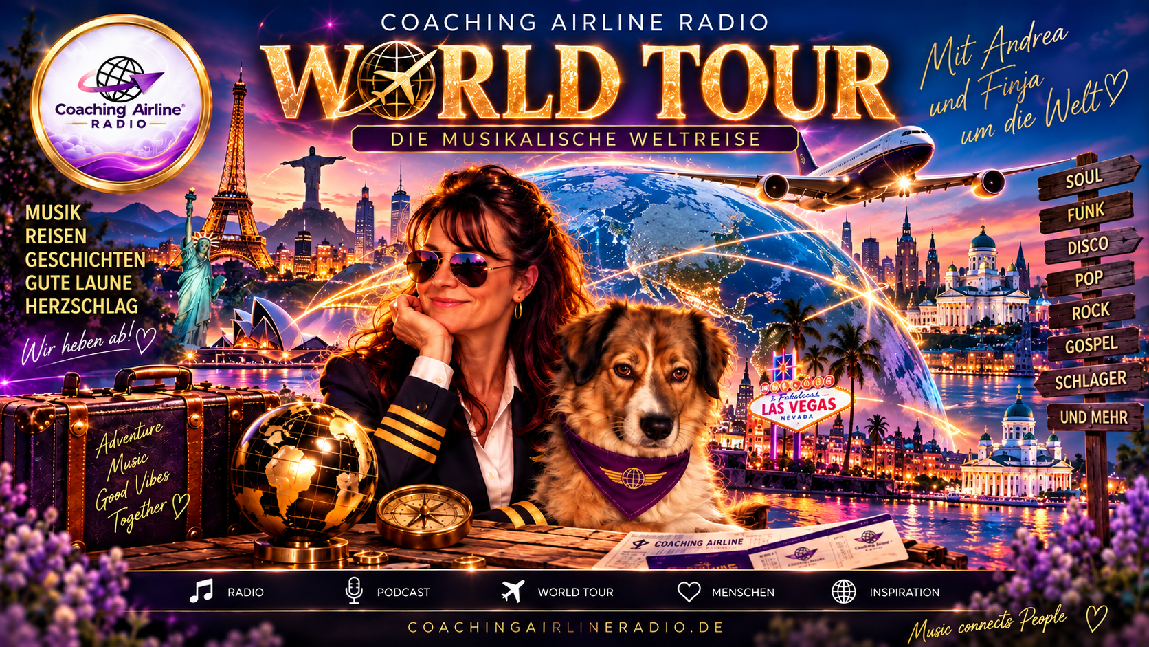 Coaching Airline Radio World Tour – Die musikalische Weltreise
